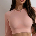 Pink long-sleeved t