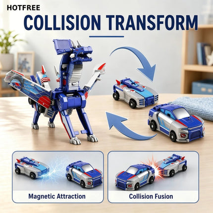 Activity Toys 2in1 Magnetic Car Transforming Dinosaur Toys - Activity Toys - JOKEJOLLY - Mad Fly Essentials