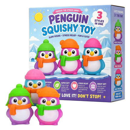 Activity Toys Glow Dark Arctic Penguin Fidget Toy - Activity Toys - Animalie - Mad Fly Essentials