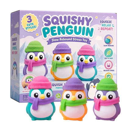 Activity Toys Glow Dark Arctic Penguin Fidget Toy - Activity Toys - Animalie - Mad Fly Essentials