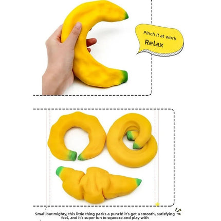 Activity Toys Simulated Banana Squishy Fidget Toy - Activity Toys - LK - Mad Fly Essentials