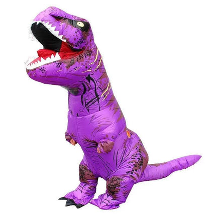 Adult Kids Family T - Rex Inflatable Costume Set - Costume Set - Two Color Zebra - Mad Fly Essentials