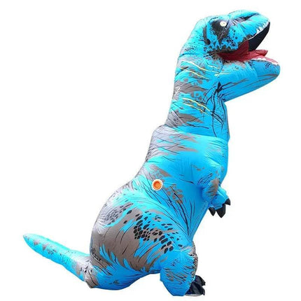Adult Kids Family T - Rex Inflatable Costume Set - Costume Set - Two Color Zebra - Mad Fly Essentials