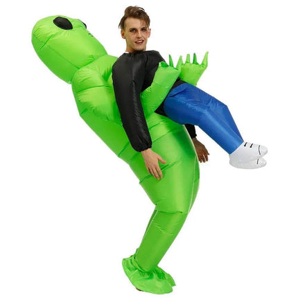 Adult Kids Family T - Rex Inflatable Costume Set - Costume Set - Two Color Zebra - Mad Fly Essentials