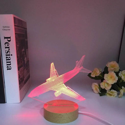 Airplane 3D USB LED Night Light - LED Night Light - Sololandor - Mad Fly Essentials