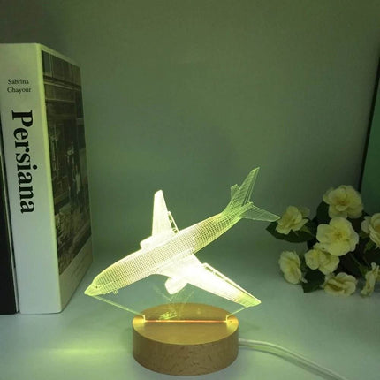 Airplane 3D USB LED Night Light - LED Night Light - Sololandor - Mad Fly Essentials