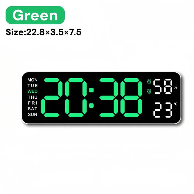 Alarm Clock 9 Inch Digital LED USB Wall Clock - Alarm Clock - The Vinyl Clock - Mad Fly Essentials
