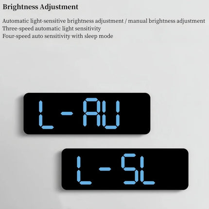 Alarm Clock 9 Inch Digital LED USB Wall Clock Alarm Clock The Vinyl Clock Mad Fly Essentials