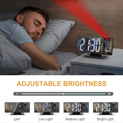 Alarm Clock Auto-Dimming RGB Projector Clock - Alarm Clock - Everso - Mad Fly Essentials
