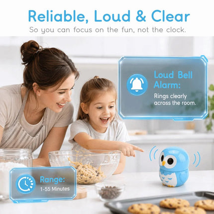 Alarm Clock Cartoon Owl Kitchen Timer - Alarm Clock - BRUP - Mad Fly Essentials