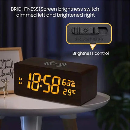 Alarm Clock Multifunctional 15W Fast Charging Clock - Alarm Clock - Tollcuudda - Mad Fly Essentials