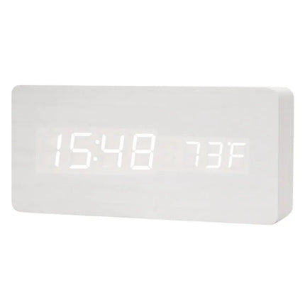 Alarm Clock Wireless Wooden Digital LED Clock - Alarm Clock - Niditon - Mad Fly Essentials