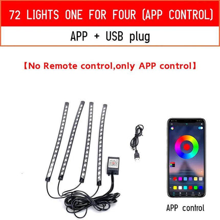 Ambient USB Neon Mood RGB Auto LED Lighting - Auto LED Light - Fccemc - Mad Fly Essentials
