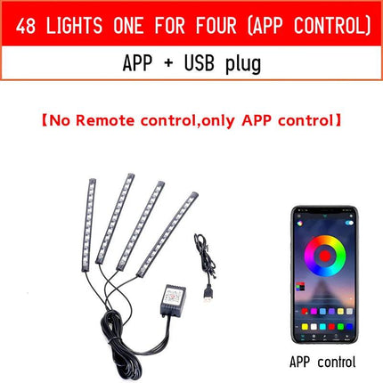 Ambient USB Neon Mood RGB Auto LED Lighting - Auto LED Light - Fccemc - Mad Fly Essentials