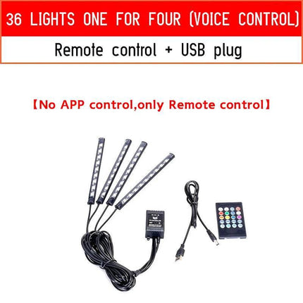 Ambient USB Neon Mood RGB Auto LED Lighting - Auto LED Light - Fccemc - Mad Fly Essentials