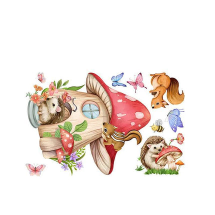 Animal Butterfly Mushroom 3D Wall Sticker - 3D Wall Sticker - ZOOYOO - Mad Fly Essentials