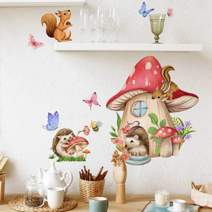 Animal Butterfly Mushroom 3D Wall Sticker - 3D Wall Sticker - ZOOYOO - Mad Fly Essentials