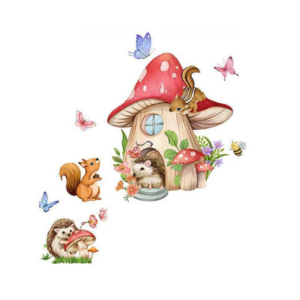 Animal Butterfly Mushroom 3D Wall Sticker - 3D Wall Sticker - ZOOYOO - Mad Fly Essentials