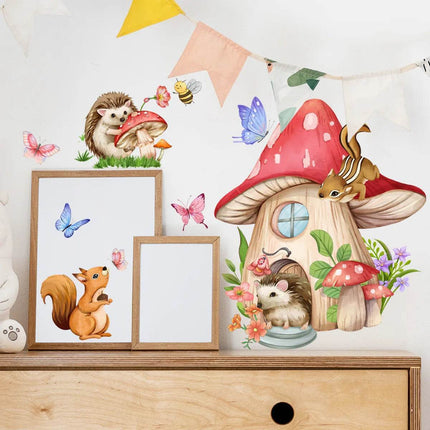 Animal Butterfly Mushroom 3D Wall Sticker - 3D Wall Sticker - ZOOYOO - Mad Fly Essentials