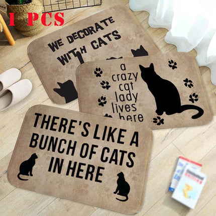 Animal Cat Water Absorb Bathroom Entrance Doormat - Doormat - RIANCY - Mad Fly Essentials