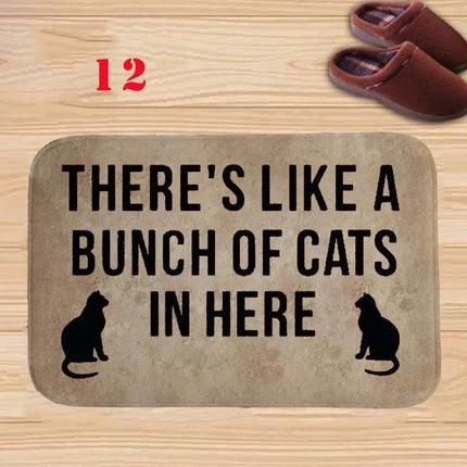 Animal Cat Water Absorb Bathroom Entrance Doormat - Doormat - RIANCY - Mad Fly Essentials