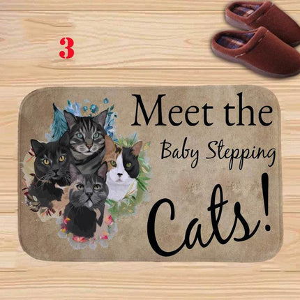 Animal Cat Water Absorb Bathroom Entrance Doormat - Doormat - RIANCY - Mad Fly Essentials