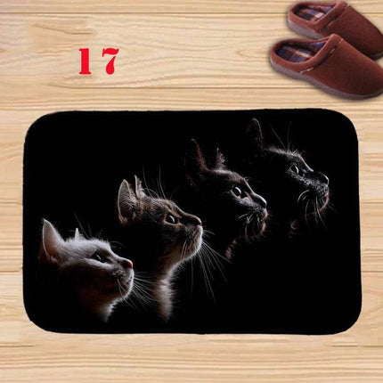 Animal Cat Water Absorb Bathroom Entrance Doormat - Doormat - RIANCY - Mad Fly Essentials