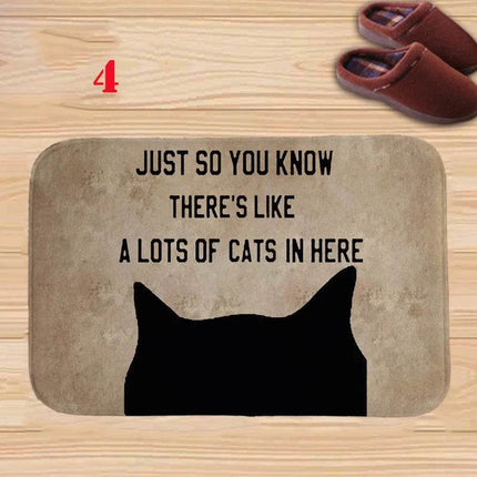 Animal Cat Water Absorb Bathroom Entrance Doormat - Doormat - RIANCY - Mad Fly Essentials