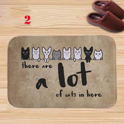 Animal Cat Water Absorb Bathroom Entrance Doormat - Doormat - RIANCY - Mad Fly Essentials