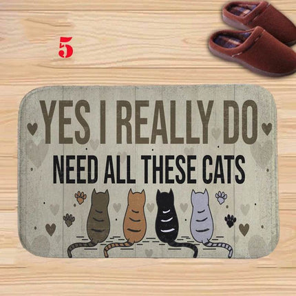 Animal Cat Water Absorb Bathroom Entrance Doormat - Doormat - RIANCY - Mad Fly Essentials