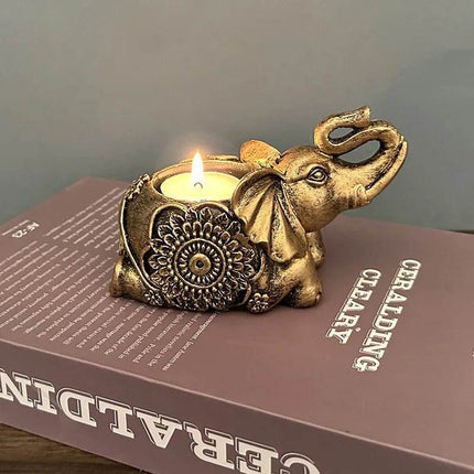 Animal Elephant Tealight Candle Holder Figurine - Figurine - Warm like home - Mad Fly Essentials