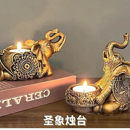Animal Elephant Tealight Candle Holder Figurine - Figurine - Warm like home - Mad Fly Essentials