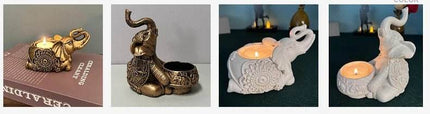 Animal Elephant Tealight Candle Holder Figurine - Figurine - Warm like home - Mad Fly Essentials