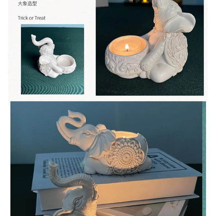 Animal Elephant Tealight Candle Holder Figurine - Figurine - Warm like home - Mad Fly Essentials