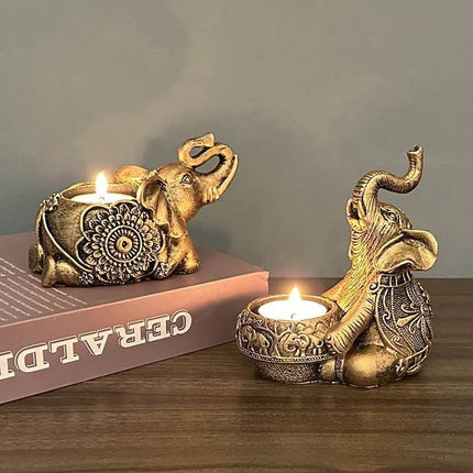 Animal Elephant Tealight Candle Holder Figurine - Figurine - Warm like home - Mad Fly Essentials