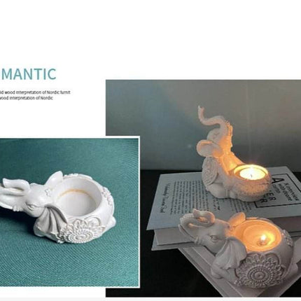 Animal Elephant Tealight Candle Holder Figurine - Figurine - Warm like home - Mad Fly Essentials