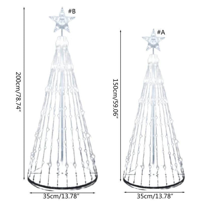 Animated Lightshow Cone Led Tree Christmas Decor - Christmas Decor - paweinuo - Mad Fly Essentials