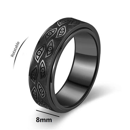 Anti Stress Stainless Steel Spinner Ring - Ring - Epoxy - Mad Fly Essentials