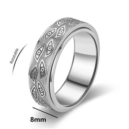 Anti Stress Stainless Steel Spinner Ring - Ring - Epoxy - Mad Fly Essentials