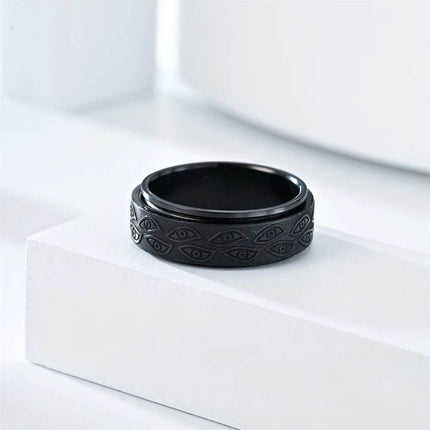 Anti Stress Stainless Steel Spinner Ring - Ring - Epoxy - Mad Fly Essentials