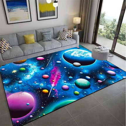 Area Rug Home 3D Planet Galaxy Living Room Rug - Area Rug - WESSD - Mad Fly Essentials