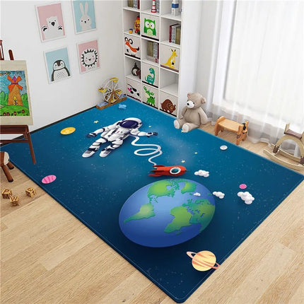 Area Rug Kids Room 3D Astronaut Round Rug - Area Rug - Miracle Sweet - Mad Fly Essentials