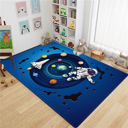 Area Rug Kids Room 3D Astronaut Round Rug - Area Rug - Miracle Sweet - Mad Fly Essentials