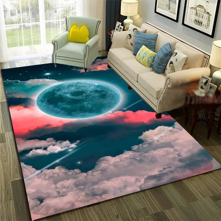 Area Rug Kids Room 3D Universe Galaxy Living Rug - Area Rug - LOUSIDREAM - Mad Fly Essentials