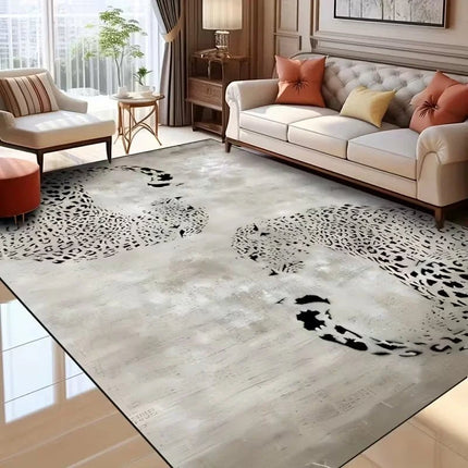 Area Rug Nordic Leopard Cat Animal Living Room Rug - Area Rug - EMG - Mad Fly Essentials
