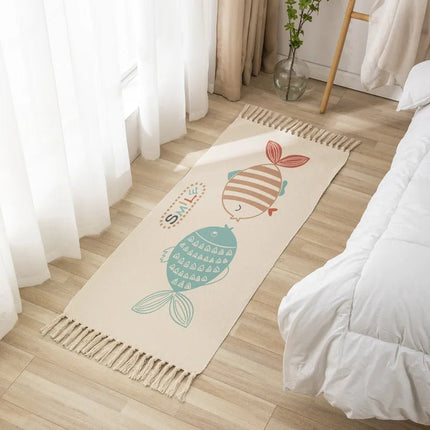 Area Rug Plaid Bedroom Living Bohemian Rug - Area Rug - Miracle Sweet - Mad Fly Essentials