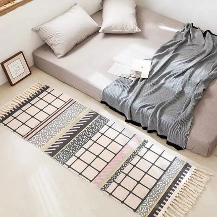 Area Rug Plaid Bedroom Living Bohemian Rug - Area Rug - Miracle Sweet - Mad Fly Essentials