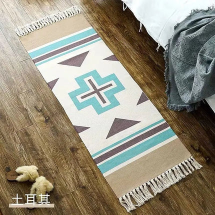Area Rug Plaid Bedroom Living Bohemian Rug - Area Rug - Miracle Sweet - Mad Fly Essentials