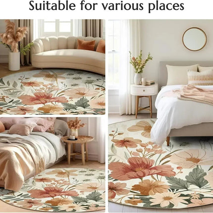 Area Rug Retro Audio Record Circular Bedroom Floor Mat - Area Rug - Metal-Age - Mad Fly Essentials