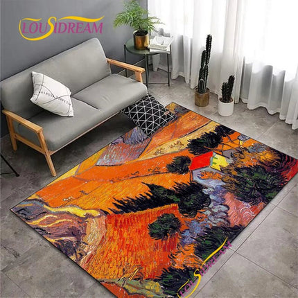 Area Rug Van Gogh Starry Night Living Home Rug - Area Rug - LOUSIDREAM - Mad Fly Essentials
